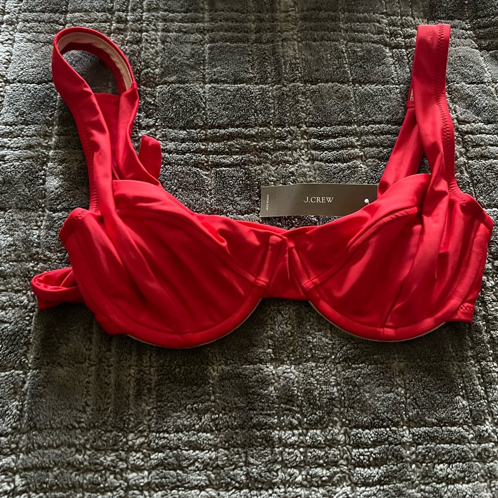 J. Crew Red Bikini Top